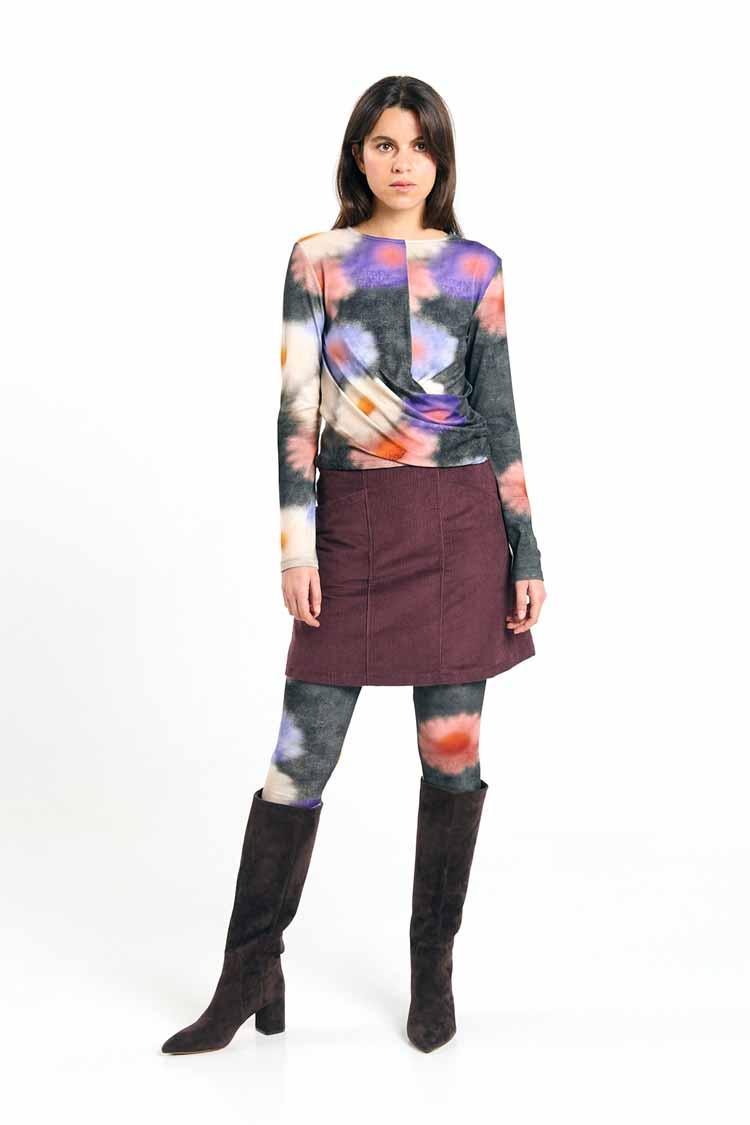 Suite13Lab Faro Skirt Cord Brown Damen Mini Rock braun